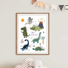 Load image into Gallery viewer, Dinosaur Print | Nursery Print | Kids Wall Art