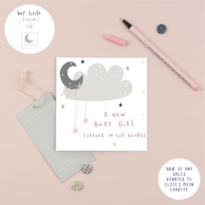 A New Baby Girl | Elsie's Moon Charity Card